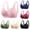 Pink, variant on PUMISAS Oversized Middle-Aged And Elderly Bras For Women Push-Up Solid Color Top Everyday Comfortable Outdoor Wirefree Bras With Adjustable Straps