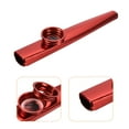 thumbnail image 4 of Uxcell Kazoo Musical Instrument Aluminum Alloy Red with Flute Diaphragm 2 Pack, 4 of 7
