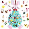 thumbnail image 4 of Rongfmy Cartoon DIY Bunny Pendants Rabbit Easter Detachable with Hanging Craft Kits pink, 4 of 9