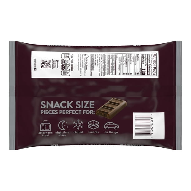 Hershey's Milk Chocolate Snack Size Candy, Bag 10.35 oz-3Pack