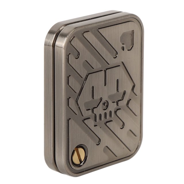 M Buder Juguete Deslizante de Metal Estilo Póker, Mini Deslizador Ergonómico para Aliviar el Estrés y la Ansiedad, Juguete Sensorial EDC para Adultos TDAH (4.4 cm / 1.7 inches)