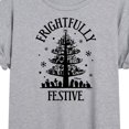 thumbnail image 3 of The Nightmare Before Christmas - Frightfully Festive - Juniors Ideal Flowy Muscle T-Shirt, 3 of 5