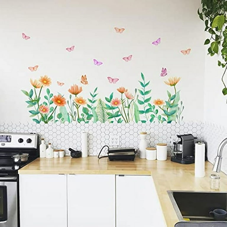 Removable Animal Wall Decals - Cartoon Owls, Giraffe, Lion, Trees & Butterflies Kids Room Decor