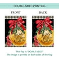 thumbnail image 4 of SM-XLHN Christmas Garden Flag Burlap Double Sided, Christmas Jesus is the Reason for the Season Nativity Jingling Bell Red Flag Winter Holiday Xmas Yard Outdoor Decoration 12.5x18 Inch, 4 of 6