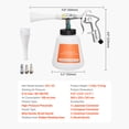 thumbnail image 3 of KFFKFF High-Pressure Car Cleaning Gun, 6-9.2 Bar Air Blow Gun with Dual Nozzles & 1L Liquid Bottle, Vortex Cleaning Tool for Efficient Dirt and Dust Removal, Compatible with 1/4 NPT Air Compressors, 3 of 9