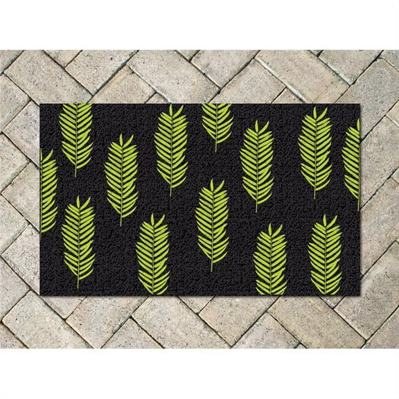 Americo 6316FFL830 Fancy Fronds Lime Printed Mat, Front Runner - 8 x 30 in.