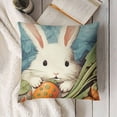 thumbnail image 3 of YINGXI Spring Throw Pillow Covers Easter Day Eggs Rabbit Carrot Rustic Farm Truck Pillowcase Home Sofa Cushion Cover 22x22in, 3 of 5