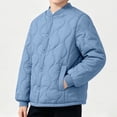 thumbnail image 2 of LIaqionyy Kids Quilted Jackets Lightweight Button down Jacket Boys Girls Warm Coats Padded Outwear with Pockets, 2 of 7
