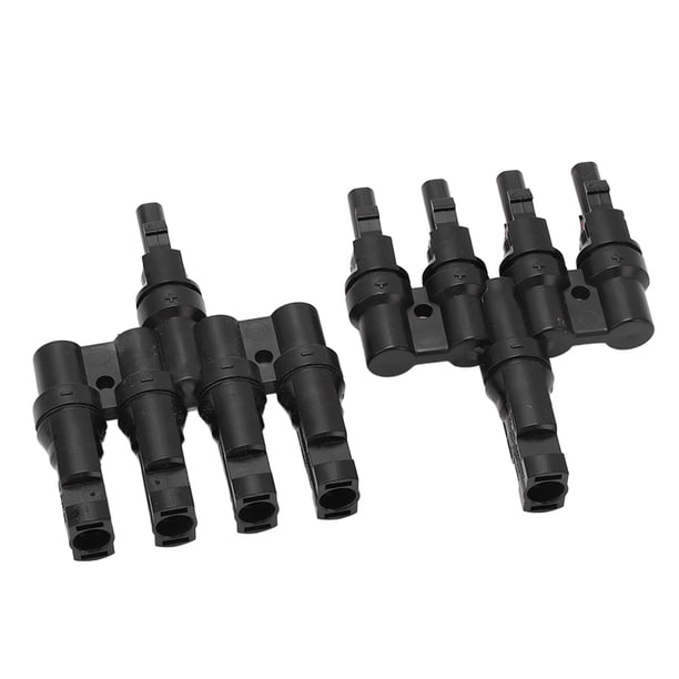 Conector T Solar, 1 A 4 2 Piezas Conector De Rama Solar IP67 Impermeable Larga Vida útil Con Llave Para La Industria