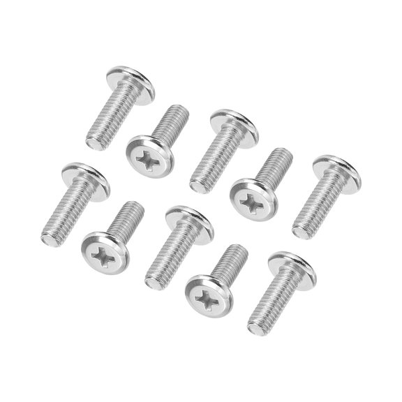 Uxcell Round Head Phillips Screws, 30 Pack M5-0.8 x 14mm 304 Stainless Steel 18-8 Full Thread