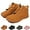 Brown, variant on Kids Wide Toe Box Flexible Waterproof Shoes, Autumn Winter Warm Slip-On Little Kid shoes for Boys and Girls
