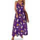 thumbnail image 1 of Lindo vestido de calabazas para Halloween, estético, con cuello en V, bohemio, largo, para mujer, vestido largo elegante personalizado, tallas 3XL, 4XL y 5XL, 1 of 7