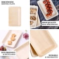 thumbnail image 4 of Efavormart 25 Pcs - Stylish Sustainable Birchwood 8" Rectangle Plate, 4 of 11