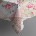thumbnail image 5 of Pioneer Flower Floral Print Pattern Square Tablecloth,Waterproof Square Table Cover,Wipeable Spillproof Washable Table Cover for Home Kitchen Party Decor 42"X42"(107x107cm), 5 of 6