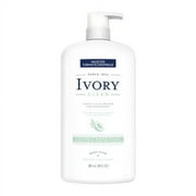 Ivory Clean Coconut Water Scent Body Wash, 30 Oz, 3 Pack