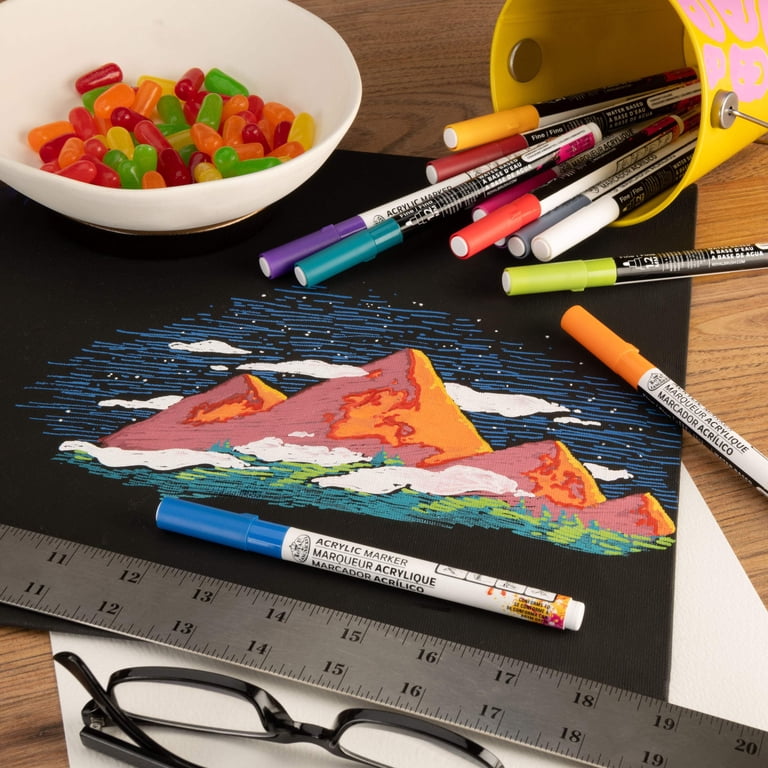 Royal & Langnickel Acrylic Jewel Markers, 12 Colors photo 3