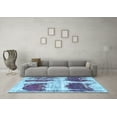 thumbnail image 3 of Ahgly Company Indoor Rectangle Abstract Light Blue Modern Area Rugs, 8' x 10', 3 of 4