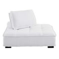 thumbnail image 4 of Modway Saunter Tufted Fabric Armless Chair in White, 4 of 9