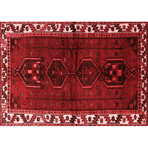 Ahgly Company Indoor Rectangle Persian Red Traditional Area Rugs, 8' x 10'