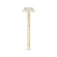 thumbnail image 3 of ANGARA Natural 0.32 Ct. Diamond Halo Engagement Ring in 14K Rose Gold for Women (Ring Size: 11.5), 3 of 9