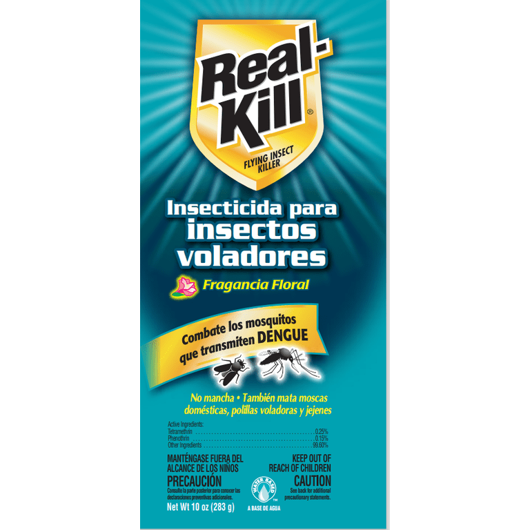 Real Kill Floral 10 oz Mosquito and Fly Insecticide Spray for