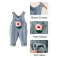 thumbnail image 4 of Happy Cherry Unisex Baby Dungarees Jumpsuit Toddler Denim Dungarees Jeans Girls Boys Overalls Bib Pants Trousers 0-12 Months, 4 of 6