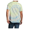 thumbnail image 2 of Yellow Rooster Men's Short Sleeve Tie-Dye Male Cotton T-Shirts Watercolor Spiral L, 2 of 6