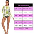 ALAZA Womens UPF 50+ Rash Guard Cartoon Avocado Cute Long Sleeve UV ...