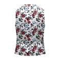 thumbnail image 4 of ZTKWD Mens Suits Vest Valentines Heart Print Pattern Button Down Blazer Fashion Lightweight Slim Casual Suit Jacket, 4 of 5