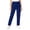 Navy, variant on Utoimkio Women's Scrub Pants Elastic Drawstring Waist Straight Leg Trousers with Side Cargo Pocket Stretch Fabric for Medical Nurse Uniform