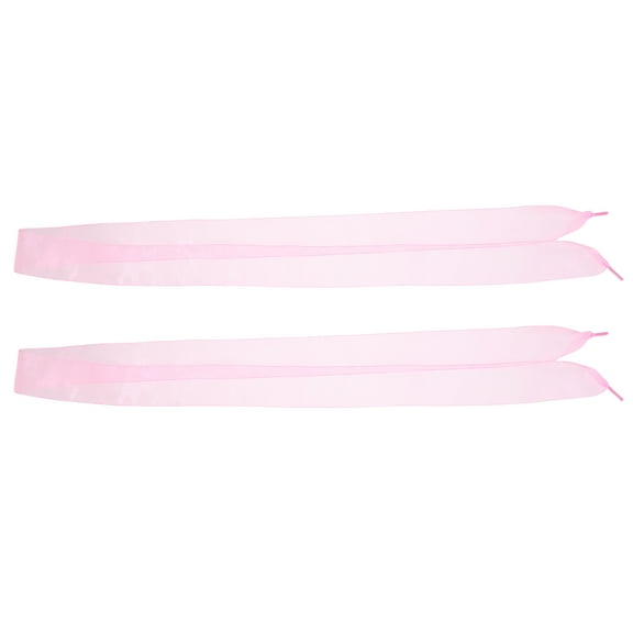 BESTYASH Candy Color Princess Style Thin Chiffon Ribbon Shoelaces Versatile Use For Women Daily Wear 1 Pair