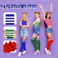 thumbnail image 2 of SHILINLANG Thigh High Socks for Women Striped Knee High Stockings | Womens Thigh High Femboy Socks for Casual,Cheerleader,Cosplay,Party ﻿, 2 of 4