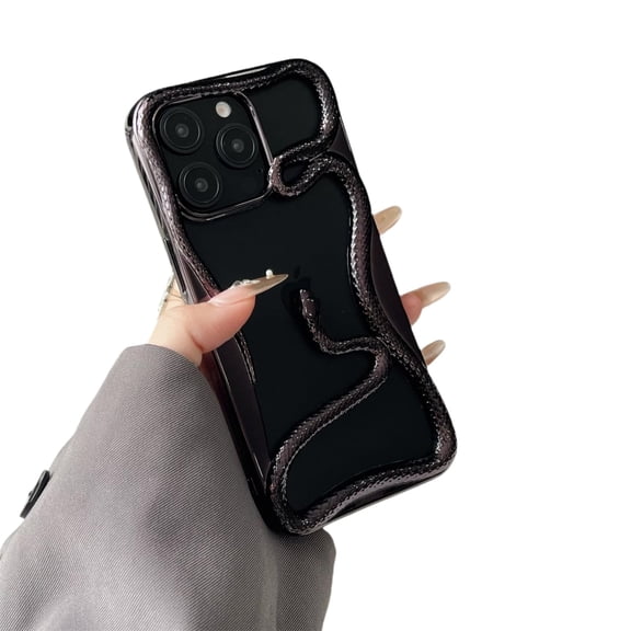 Heat Dissipation for Phone Case, Solid Color Hollow Snake Electroplated Soft Phone Case Compatible with iPhone16/15/14/13/12/11 Plus/Pro/ProMax (iphone16ProMax,Silver)