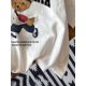 thumbnail image 4 of Style Bear Graphic White Round Neck Short Sleeve Fitted Women T-Shirt, Contains Cotton, Suitable ForCamisetas para mujer, lindas camisetas con estampado gráfico, de manga corta, estilo casual, para ve, 4 of 7