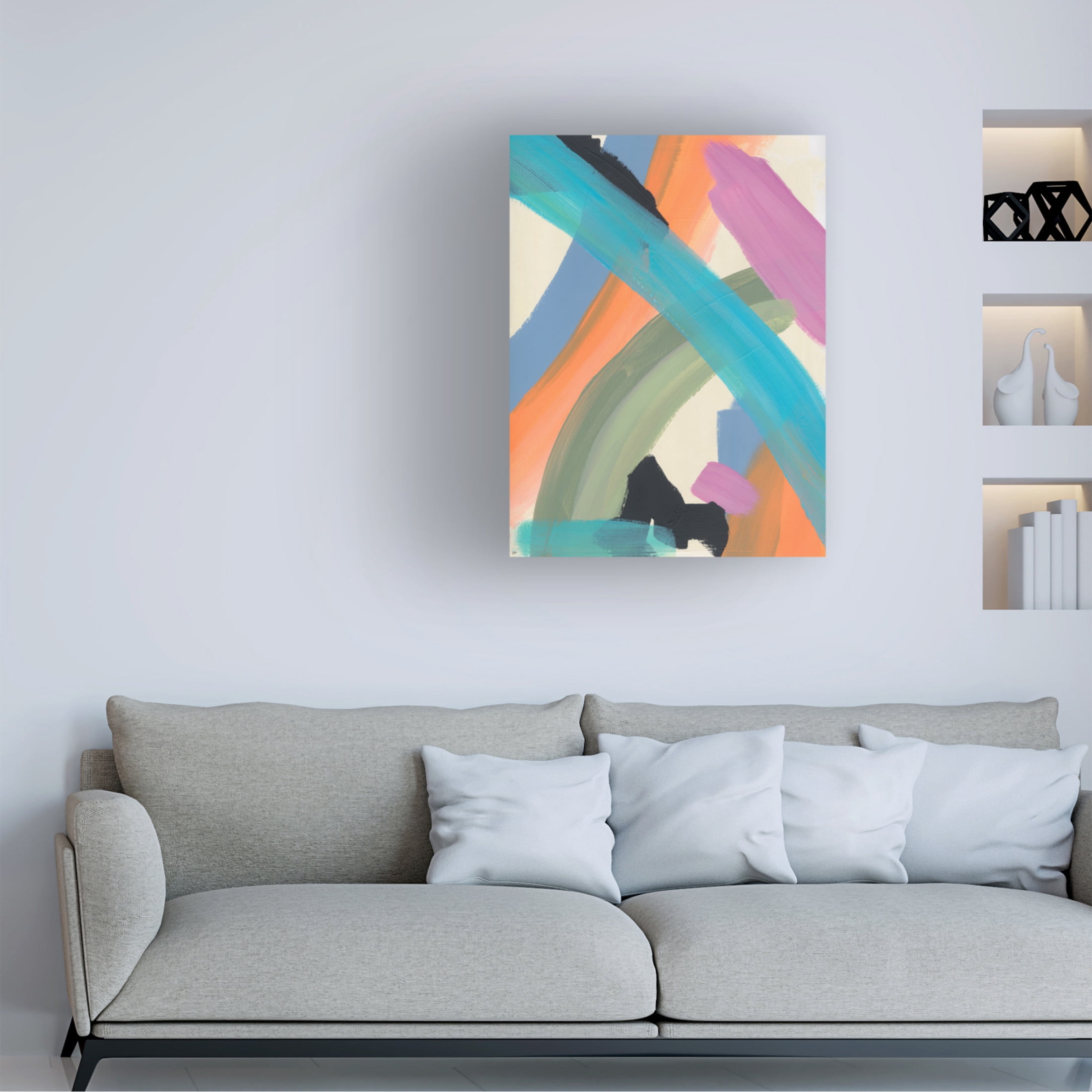 Canvas Wall Art - Bronwyn Baker 'The Script No. 2' Wall Art for Living Room, Bedroom, or Office Décor by Trademark Fine Art - 18 x 24 Inches