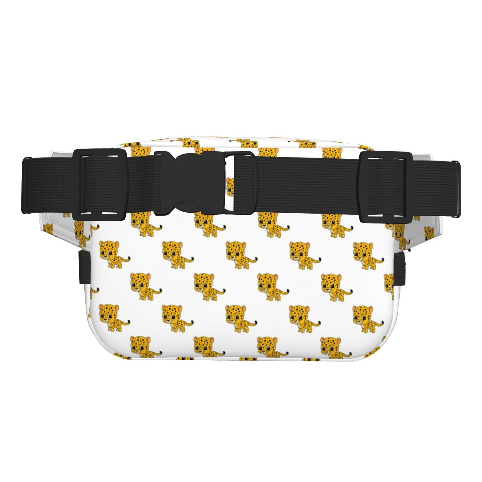 Kdxio Leopard Print Crossbody Double Layer Waist Bag Belt Bag for Unisex Fanny Pack Fashion Waist Packs for Hiking Running Shopping Traveling