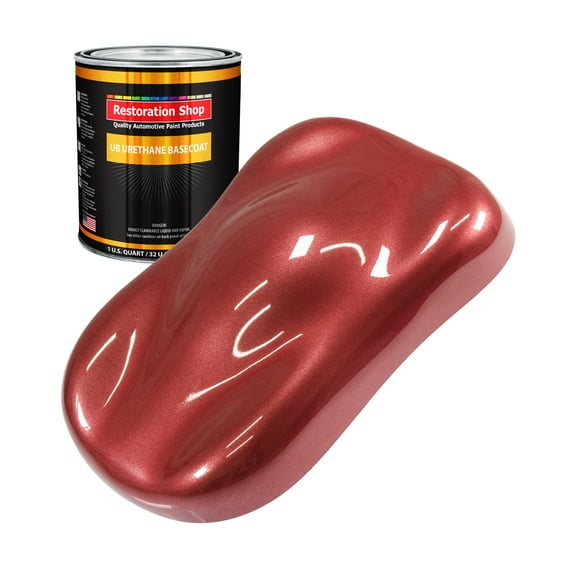 Candy Apple Red Metallic 1 Quart URETHANE BASECOAT Auto Body Paint