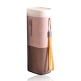 thumbnail image 2 of Estuche para cepillos de dientes Contenedor de pasta de dientes Plástico sanitario a prueba de polvo Soporte para uso diario Soporte Dormitorio para el hogar Viajes Camping Escuela Nordic Pink Noticed HA027950-02, 2 of 7