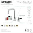 thumbnail image 7 of Kingston Brass FSC8930DKL Kaiser Widespread Bathroom Faucet with Brass Pop-Up in Matte Black, 7 of 7
