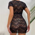 thumbnail image 2 of Gibobby Conjunto de lencería Tanga de Encaje Nueva Ropa Interior Sexy Lencería Tanga Flor Ropa de Dormir Sujetador de Íntimos Bustier Lingerie(Negro, G), 2 of 5