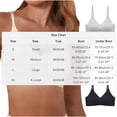 thumbnail image 3 of Ahabrexf Wireless Bras for Women, Plus Size C-Cup Floral Embossed Adjustable Strap Seamless Everyday Bra, 1 Pc, 3 of 9