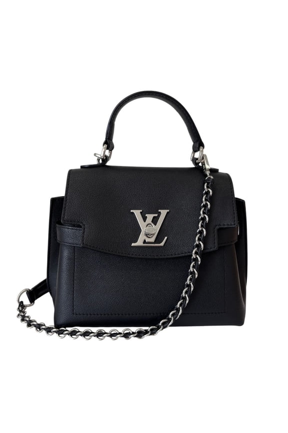 Pre-Owned Louis Vuitton Lockme Ever MINI 2-way Leather Handbag/Shoulder Bag M20997 Black Women's