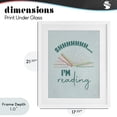 thumbnail image 4 of Stupell Industries Contemporary Shhh I'm Reading White Framed Print Under Glass, 17 x 21, by Seven Trees Design, 4 of 8