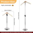 thumbnail image 2 of Lindbes Shirt Display 35” Height Adjustable Shoulder Stand Shirt Rack  T Shirt Display Stand for Clothing Garment Coat Retail Vendor， Shirt Rack，Metal Clothing Display Rack, 2 of 10
