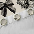 thumbnail image 4 of Castle Fairy Teens Gothic Skull Blackout Curtains Set of 2 (52x84 Each),Black Bow Window Curtains,Chic Flower Curtains and Drapes,Lightweight Abstract Room Decor, 4 of 6