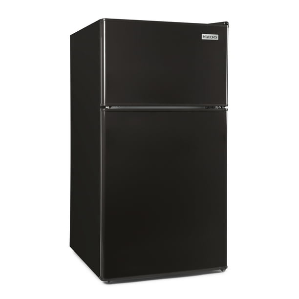 Igloo IRF32DDBK 3.2 Cu. Ft. Double Door Refrigerator With Freezer