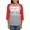 Heather/Red, variant on CafePress - Nice Ish Long Sleeve T Shirt - Womens Baseball Tee