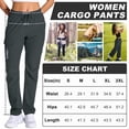 thumbnail image 2 of liyiyiyia Hiking Cargo Pants for Women Outdoor UPF 50+ Breathable Casual Trousers Quick Drying Travel Pant Gray, 2 of 10