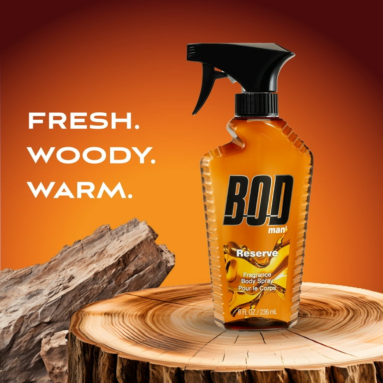 Bod Man Reserve Body Spray By Parfums De Coeur - 8 oz Bod Man Reserve Body Spray By Parfums De Coeur - 8 oz