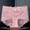 Hot Pink, variant on SCSAlgin Womens Lace Boyshort Cheeky Panties Plus Size Underwear Briefs Panty Soft Stretch Hipster